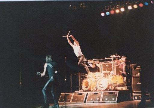 Golden Earring showphoto as taken on  April 26, 1984 at Saskatoon, Canada photo Heleen Moleijk